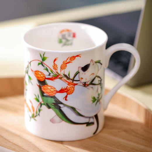 顺时而饮 | 观复博物馆手绘 观复猫二十四节气系列 骨瓷马克杯 商品图1