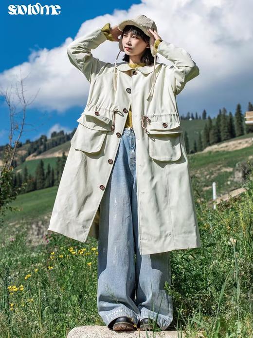 早乙女惠子saotome/STMFY243162/工装风防泼水明线风衣 商品图0
