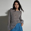 【顺丰包邮】73021 洛诗琳秋季新款慵懒感马海毛镂空针织罩衫160504 商品缩略图2