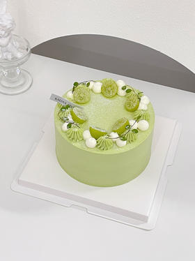 抹茶清新简约蛋糕