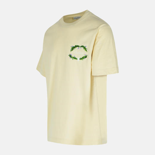 BURBERRY 巴宝莉 女士蓟花图案徽标棉质圆领短袖T恤 米色 8097844 C1409 商品图1