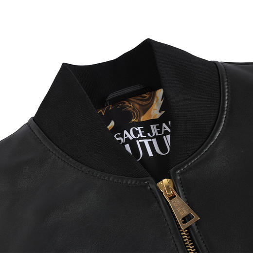 【超惠秒】Versace 范思哲 男士加厚保暖特色内里刺绣徽标logo 小羊皮皮衣/夹克外套 12133 商品图10