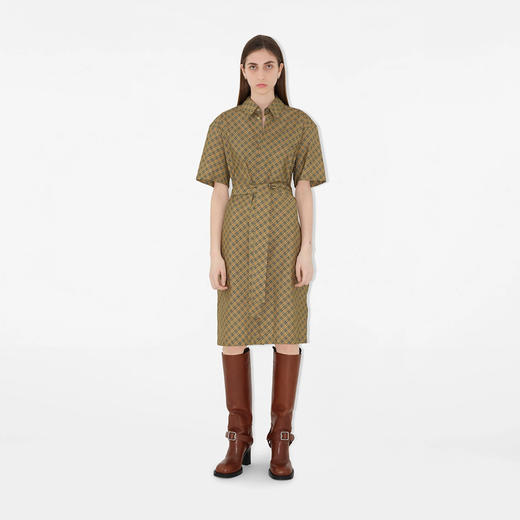 BURBERRY 巴宝莉 女士格纹棉质衬衫式连衣裙 格子 8094357 C1200 商品图1