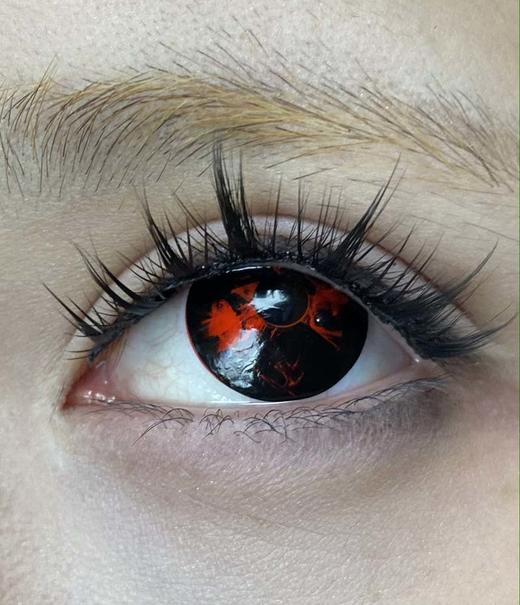 paprikacon 日抛 寄生暗鸦 直径14.5mm着色14.0mm   cos (两片装) 商品图4