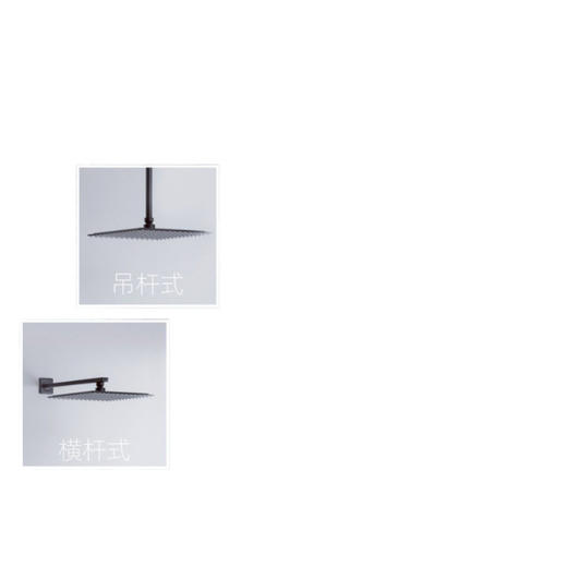 嵌入式淋浴花洒全铜家用冷热螺纹隐藏套装入墙热熔灰色枪一体暗装 商品图4