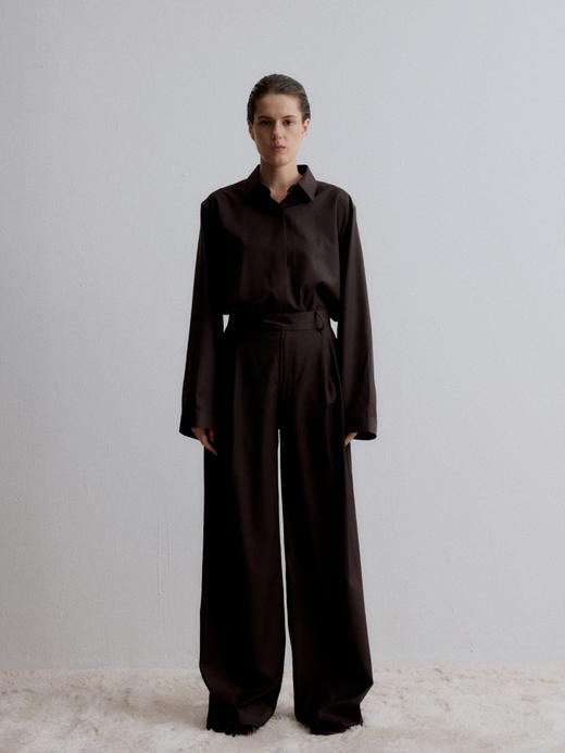 VC｜AW24134 Cosmos pleated trousers 长裤 [ 棕 ] 商品图1