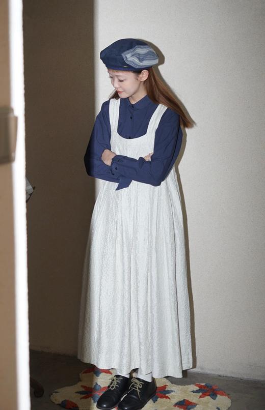 ECOLE DE CURIOSITES 水洗打字机棉衬衫(2色可选) 商品图9