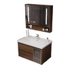 盆新胡桃木台厕所浴室柜一体洗漱陶瓷组合柜组合洗脸盆卫生间中式 商品缩略图4