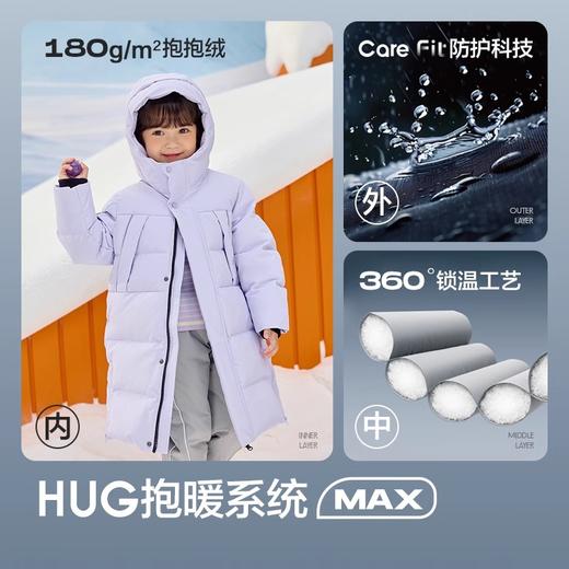 巴拉巴拉儿童羽绒服中长款冬装新款加厚外套男女童连帽亲子装 商品图4