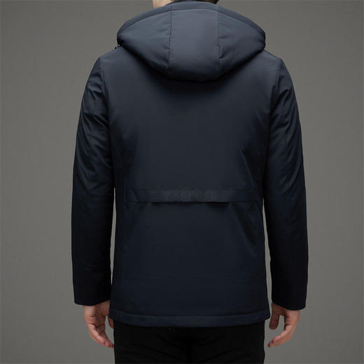 牛奶丝面料脱卸帽男羽绒服2024秋冬90灰鹅绒轻薄商务羽绒男装外套 商品图2