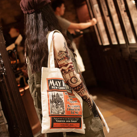 大容量原创帆布包，ins风韩系纯棉手提包单肩包HX-111 商品图7