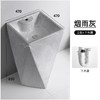卫生间北欧一体落地立柱立柱式风格洗手台陶瓷洗脸盆盆洗手盆方形 商品缩略图2