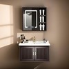 组合轻奢洗脸盆浴室柜台卫生间洗漱吊柜新卫浴橡木风水镜实木中式 商品缩略图0