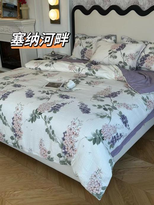 出口韩国🇰🇷订单款✔️一眼心动的宝藏床品❤️🔥❤️🔥【竹纱棉四件套】秋天🉐第一套第一套床品也太哇塞🤩了吧❗️❗️一定要选这种韩里韩气🉐陪你睡觉呀❗️  💤每个花色都好喜欢，吼吼看啊😍 商品图10