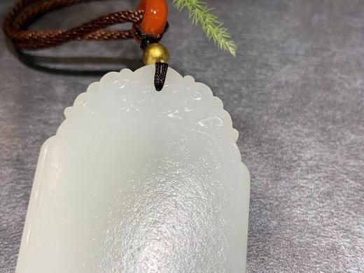 【御珠宫坊·传承系列】羊脂白玉子料牌 商品图1