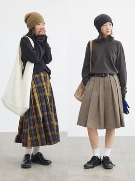 步履不停/4C16072C/打底双面布半高领长袖T恤