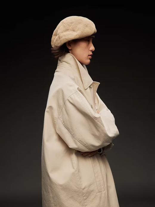 步履不停/4C21049C/简约长款风衣外套 商品图1