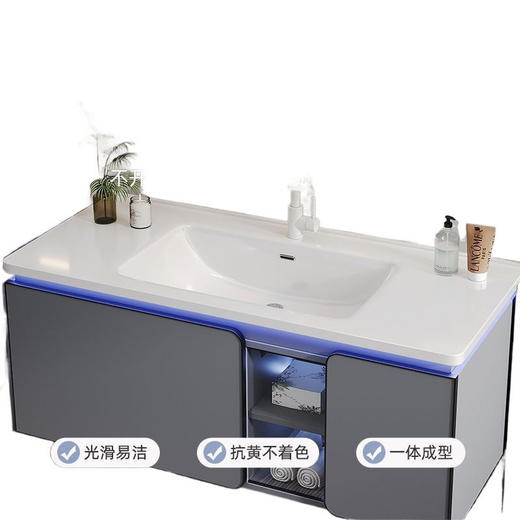 柜组合洗脸盆洗漱卫生间智能台陶瓷一体盆浴室柜新款 商品图4