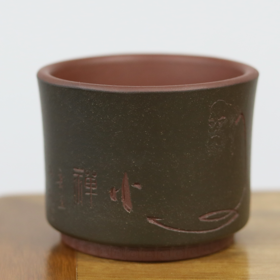 【紫砂】顿悟达摩紫砂主人杯