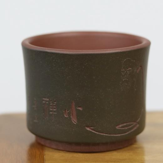 【紫砂】顿悟达摩紫砂主人杯 商品图0