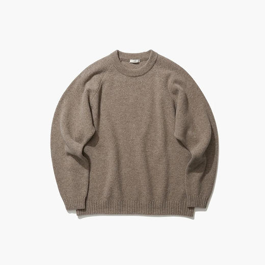 ATON LAMBS WOOL CREWNECK SWEATER 羊羔毛圆领套头毛衣 商品图3