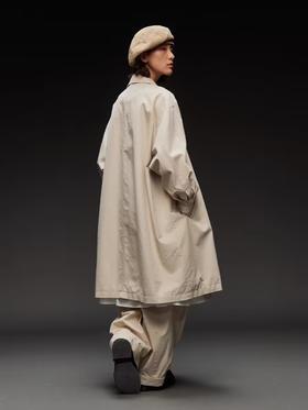 步履不停/4C21049C/简约长款风衣外套