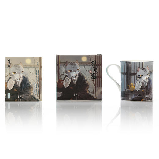 顺时而饮 | 观复博物馆手绘 观复猫二十四节气系列 骨瓷马克杯 商品图7