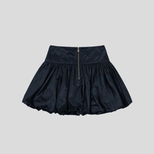 GOODBAI 拼接拉链双层褶皱半身短裙 商品图3