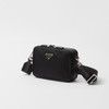 PRADA 普拉达 男士 Re-Nylon 和 Saffiano 皮革珐琅金属三角形徽标子母单肩包 黑色 2VH070 2DMH F0002 XMP 商品缩略图1