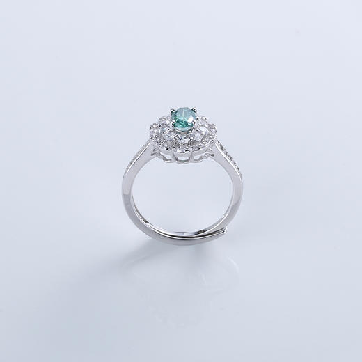 【宏艺珠宝】汀兰花溪莫桑钻戒指·银s925戒指 商品图3