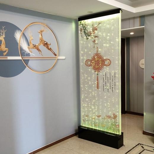 隔断幕墙屏风玄关遮挡客厅幕墙阻隔有机玻璃透明墙水隔断流水 商品图2