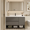 洗漱洗脸盆陶瓷浴室柜卫生间台实木组合盆挂一体洗手智能柜墙组合 商品缩略图2