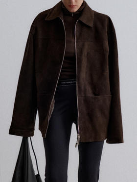 VC｜AW24135 Cosmos suede jacket [ 棕 ]