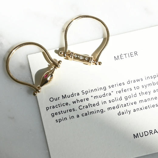 北京仓｜Métier-DALA MUDRA-3面镶嵌 钻石 转运戒指［英国设计师］ 商品图4