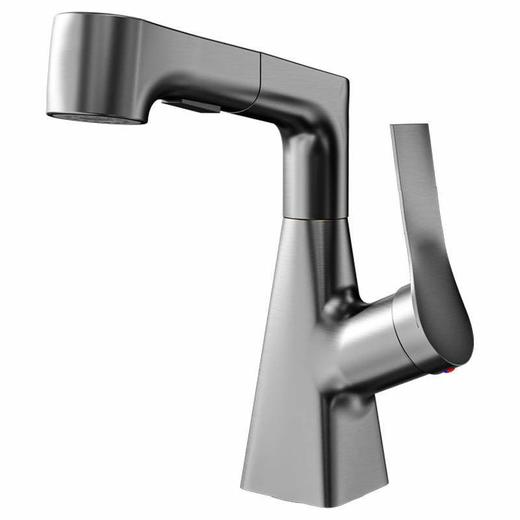 面盆龙头水龙头台盆抽拉式洗手盆冷热双用全铜旋转卫生间洗脸升降 商品图0