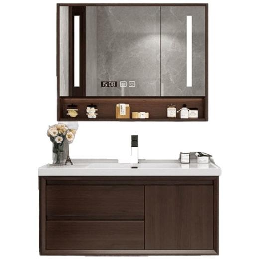 组合浴室柜套装柜落地一体橡木洗漱卫生间陶瓷洗手台中式洗脸盆新 商品图4