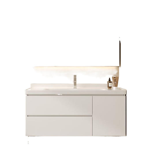 洗漱洗脸盆陶瓷浴室柜卫生间台实木组合盆挂一体洗手智能柜墙组合 商品图4