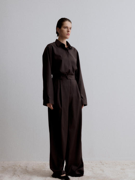 VC｜AW24134 Cosmos pleated trousers 长裤 [ 棕 ] 商品图2