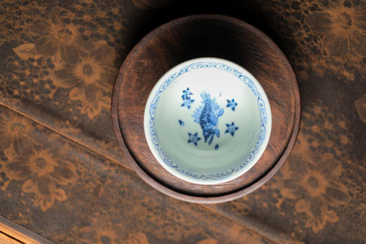 莲画堂红绿彩鱼多多盖碗 商品图4