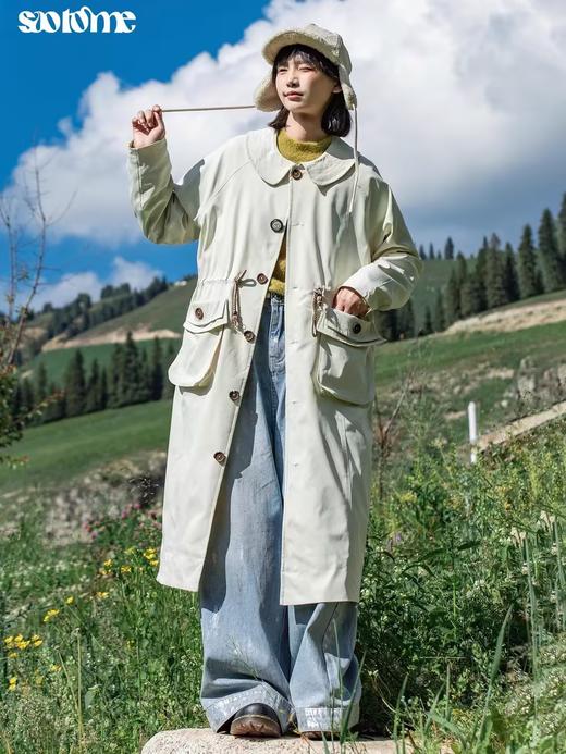 早乙女惠子saotome/STMFY243162/工装风防泼水明线风衣 商品图2