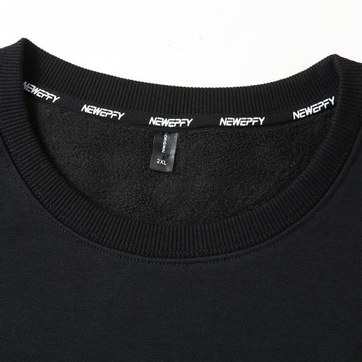 【新款DZP】大依优型大码加绒长袖卫衣圆领套头印花卫衣加肥加大宽松休闲上衣男士 商品图4