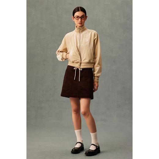 GOODBAI 运动学院logo刺绣抽绳半身短裙 商品图0