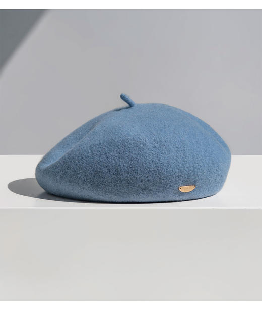 疯帽子 日系百搭纯色羊毛贝雷帽秋冬保暖画家帽MB244 商品图3