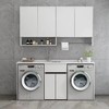 厂家洗衣机组合柜烘干机阳台柜排放太空洗衣衣柜铝洗并一体池 商品缩略图0
