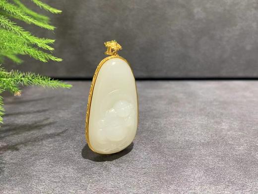 【御珠宫坊】金镶羊脂玉佛 商品图7