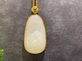 【御珠宫坊】金镶羊脂玉佛