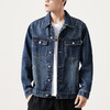 【新款DQ】大依优型大码牛仔外套新款牛仔衣青年百搭上衣潮款加肥加大胖子潮流 商品缩略图0