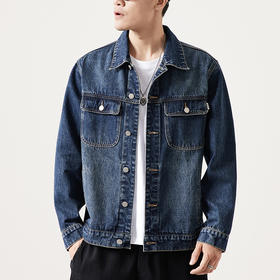 【新款DQ】大依优型大码牛仔外套新款牛仔衣青年百搭上衣潮款加肥加大胖子潮流