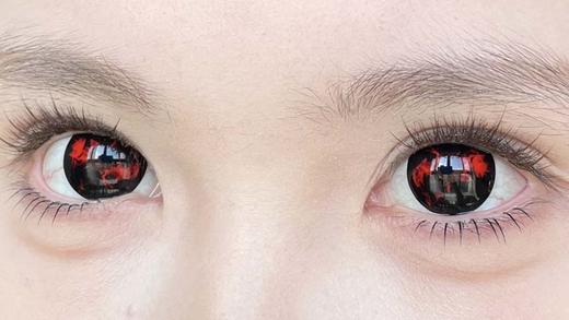 paprikacon 日抛 寄生暗鸦 直径14.5mm着色14.0mm   cos (两片装) 商品图3