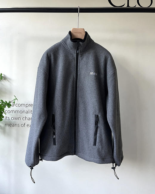 现货 THS 10.14-限时 缪家 中性风 双刷摇粒绒御寒软糯立领外套 AF1002 商品图6